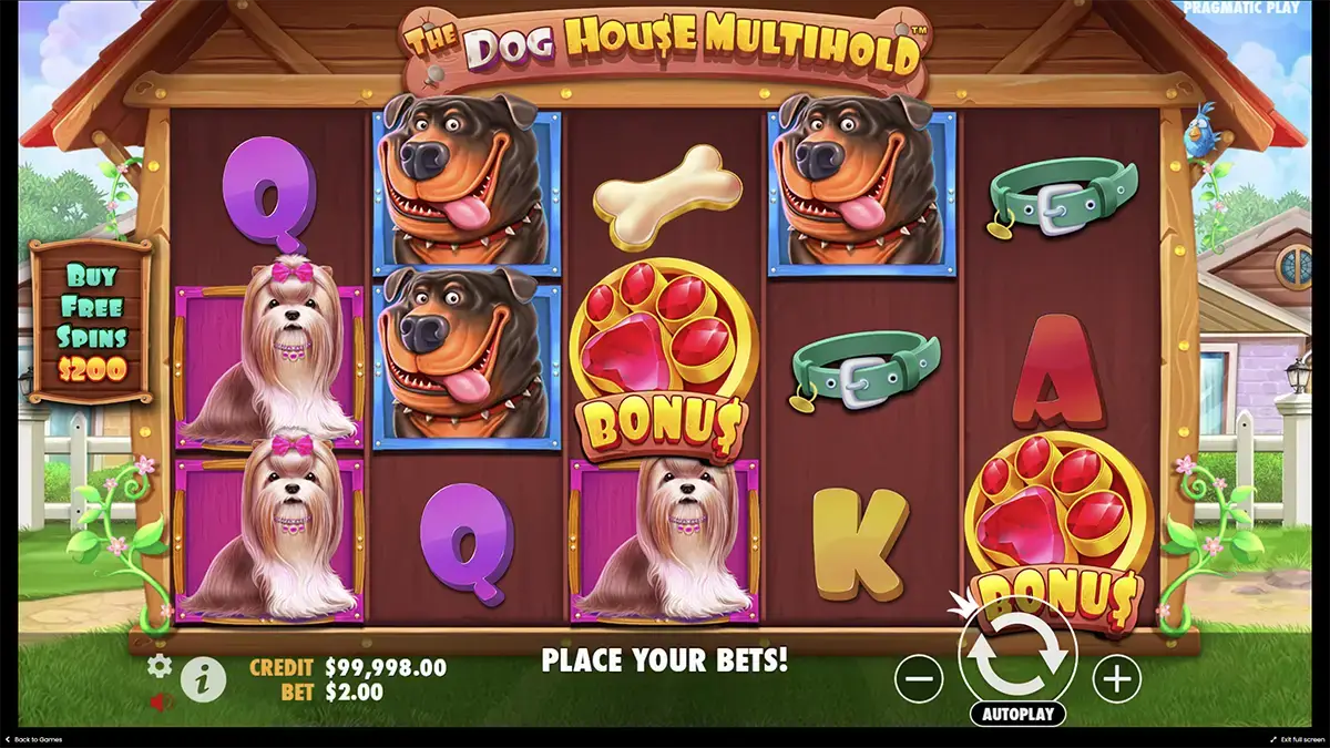 Dog house Multihold слот demo