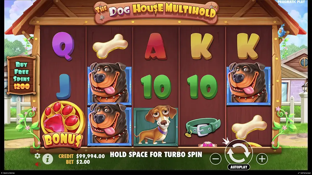 Характеристики слота Dog house Multihold