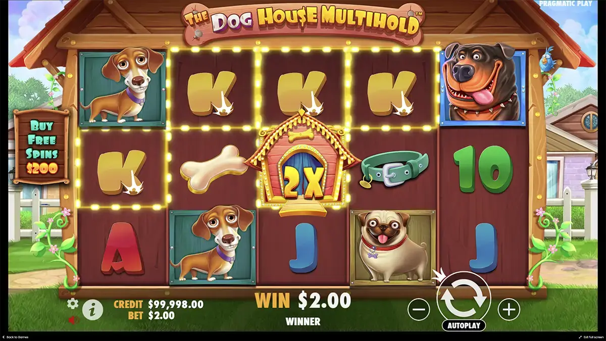 Преимущества слота the Dog house Multihold